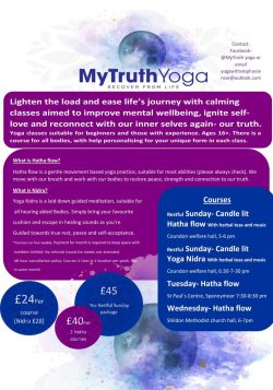 My Truth Yoga poster