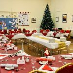 Setting for Christmas lunch at St Pauls Centre