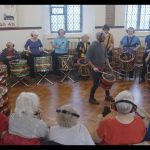 Rainbow Singers with drums