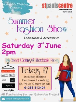 Summer Fashion Show at St Pauls Centre on the 3rd June
