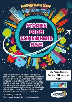 Poster advertising Stories From Somewhere Else