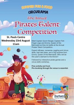 Poster advertising Pirates Talent Competition