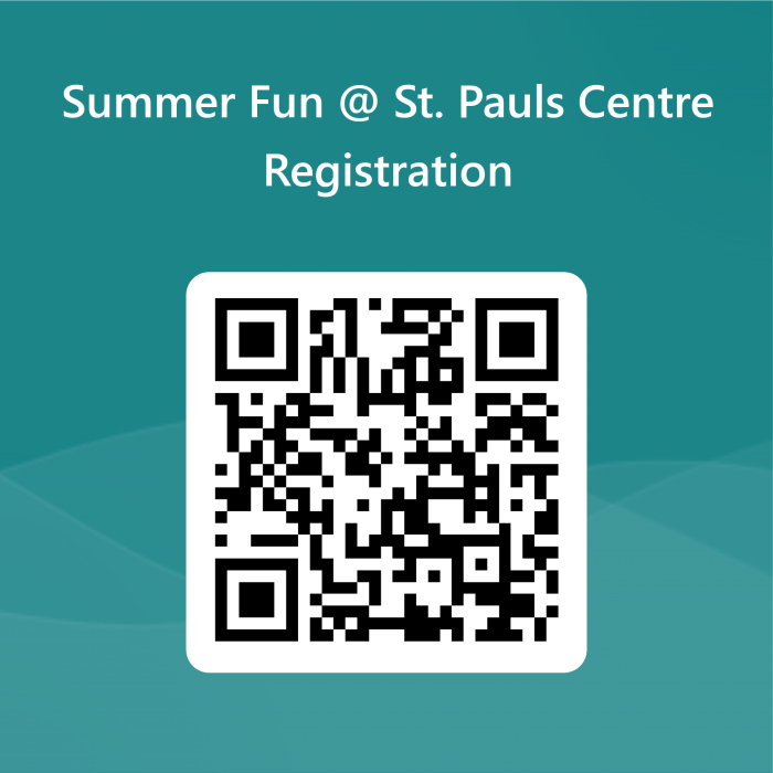QR code for summer fun at St Pauls Centre Spennymoor