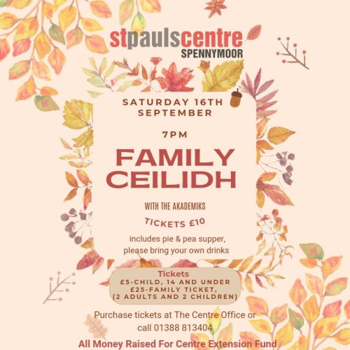 Family Ceilidh at St Pauls Centre Spennymoor